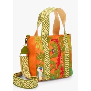 Loungefly Disney The Lion King Animals Embossed Tropical Tote Convertible Bag